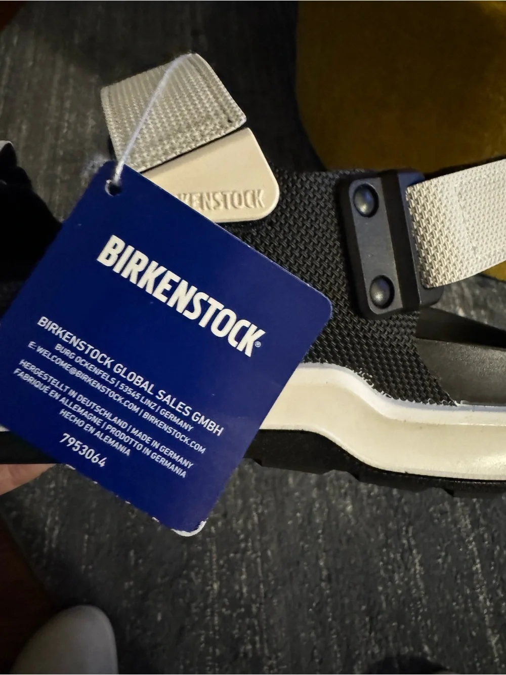 Birkenstock Tatacoa Birko-Flor Black & White Back Strap Sandal - Men's Size 10M